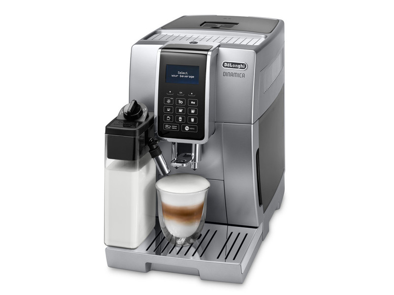 DeLonghi Dinamica Ecam 350.75.SB Espresso machine Черный, Cеребряный