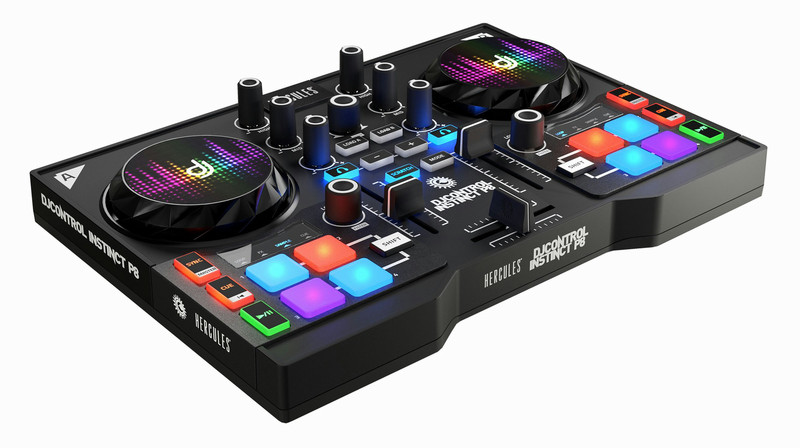 Hercules Instinct P8 2channels Black DJ controller