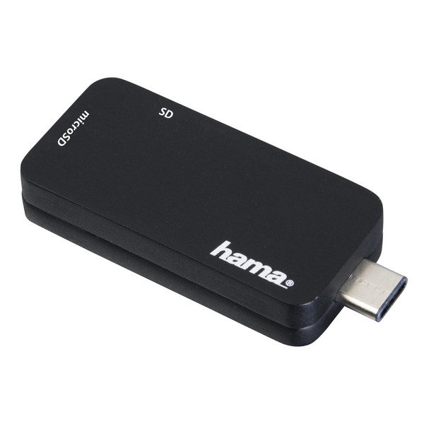 Hama 00135751 USB 3.0 (3.1 Gen 1) Type-C Black card reader