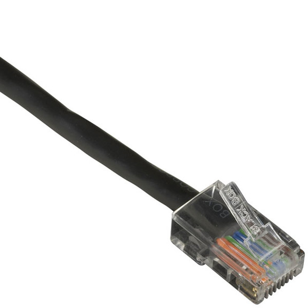 Black Box CAT6PC-B-010-BK 3m Cat6 U/UTP (UTP) Black networking cable