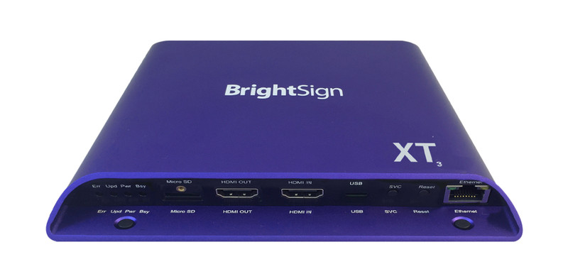 BrightSign XT1143 3840 x 2160Pixel Blau Digitaler Mediaplayer