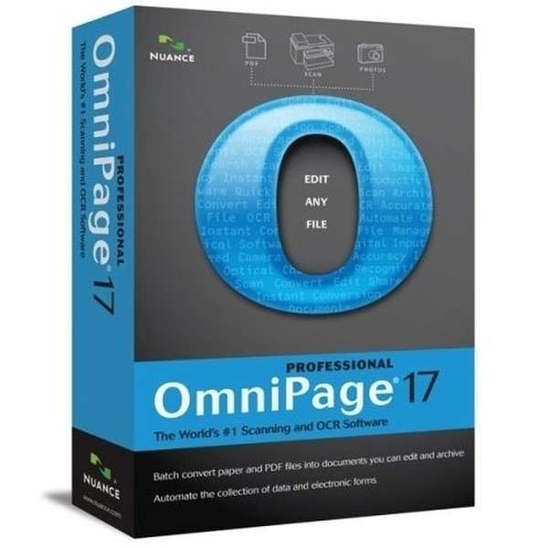 Nuance OmniPage Professional 17, FR, Educational