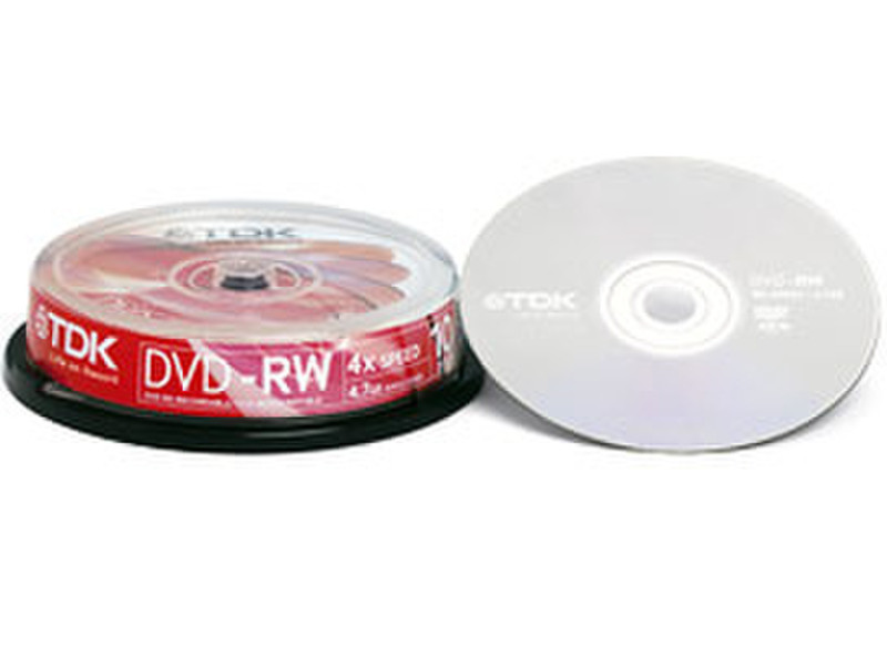 TDK DVD-RW 4x 10-pack 4.7GB DVD-RW 10pc(s)