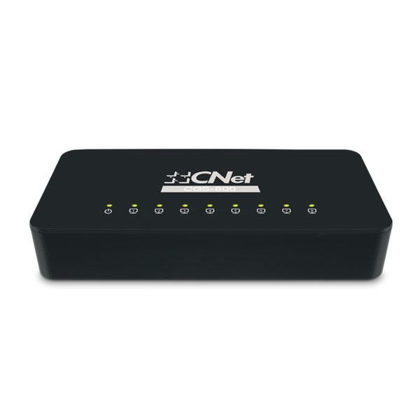 Cnet CGS-800 Gigabit Ethernet (10/100/1000) Schwarz Netzwerk-Switch