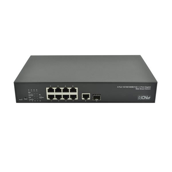 Cnet CGS-802GSWP L2 Gigabit Ethernet (10/100/1000) Power over Ethernet (PoE) Черный сетевой коммутатор