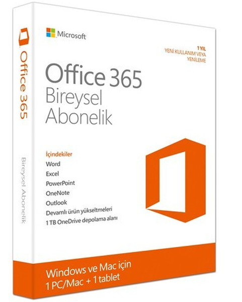 Microsoft Office 365 Personal 1лет TUR
