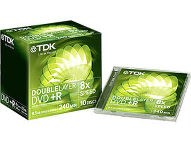 TDK DVD+R Double Layer 10-pack 8.5GB DVD+R 10Stück(e)