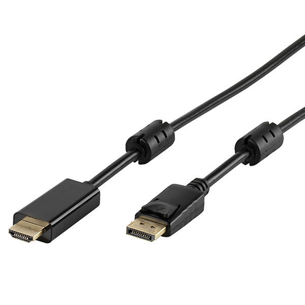 Vivanco DisplayPort - HDMI 1.5м DisplayPort HDMI Черный