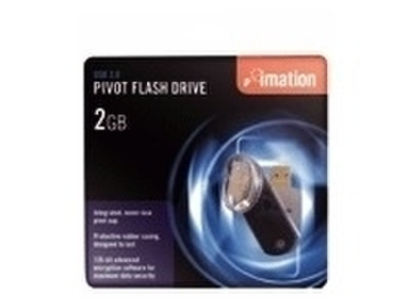 Imation 2GB Pivot Flash Drive 2ГБ USB 2.0 Тип -A Черный USB флеш накопитель