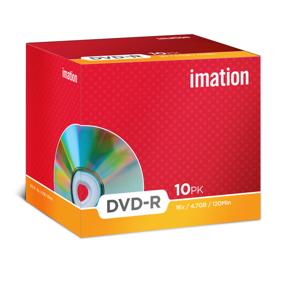 Imation 10 x DVD-R 4.7GB 4.7GB DVD-R 10Stück(e)