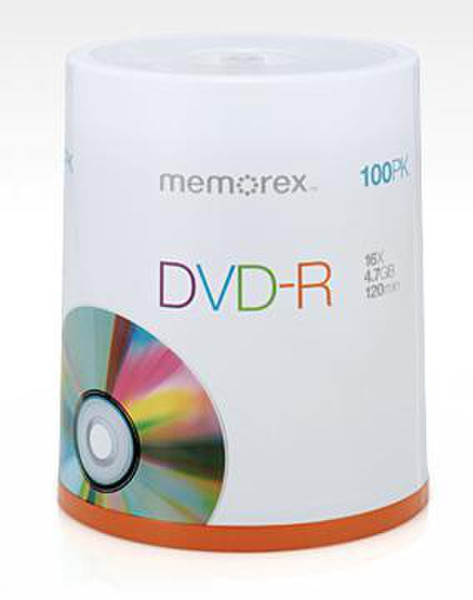 Memorex 16x DVD-R 4.7 GB x100 4.7ГБ DVD-R 100шт