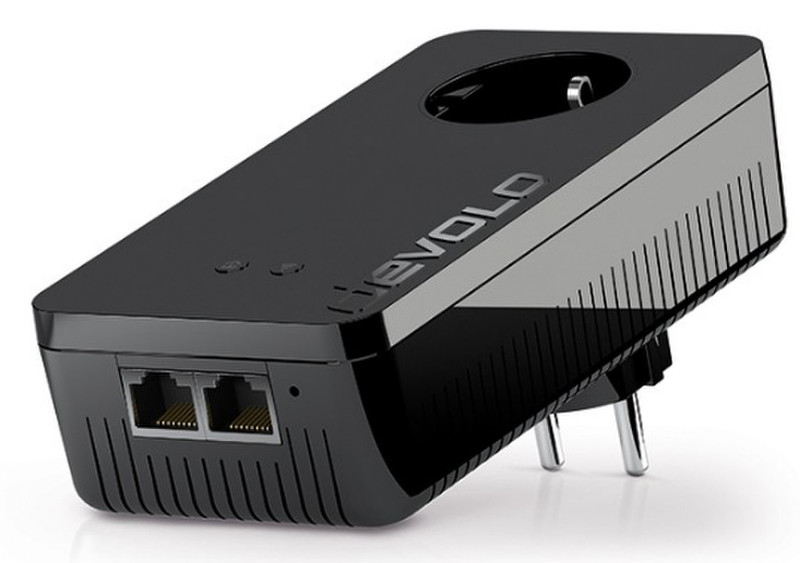 Devolo dLAN pro 1200+ WiFiac 1200Mbit/s Eingebauter Ethernet-Anschluss WLAN Schwarz 1Stück(e) PowerLine Netzwerkadapter