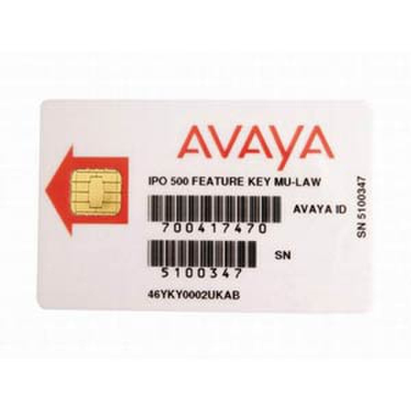 Avaya IPO IP500 Feat Key AL Sicherheitszugangskontrollsystem
