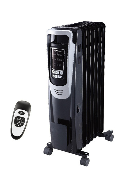 EcoHouzng ECH3015 Для помещений 1500Вт Черный, Cеребряный Oil electric space heater электрический обогреватель