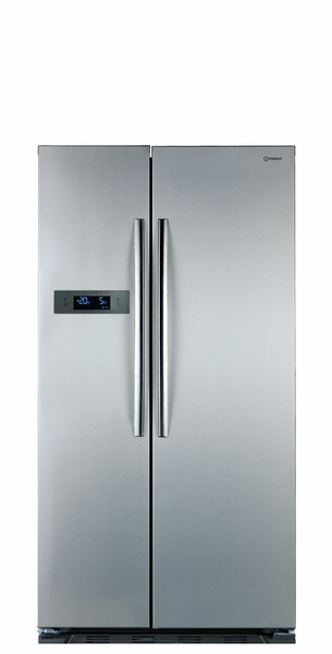 Indesit SBSAA 530 S D Freestanding 345L A+ Grey side-by-side refrigerator