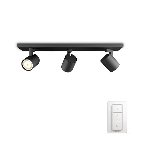 Philips Connected Luminaires 5309330P7 Для помещений GU10 5.5Вт A+ Черный люстра/потолочный светильник