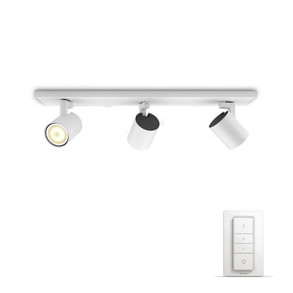 Philips Connected Luminaires 5309331P7 Для помещений GU10 5.5Вт A+ Белый люстра/потолочный светильник