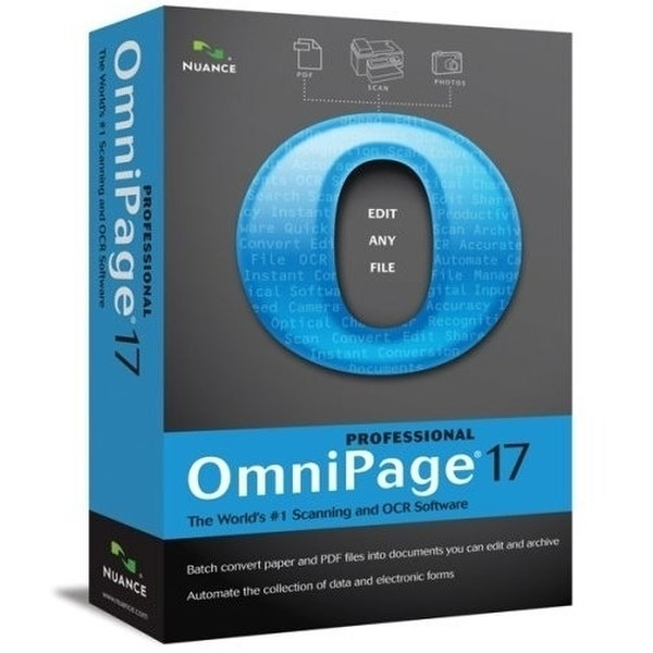 Nuance OmniPage Upgrade Professional 17, EN