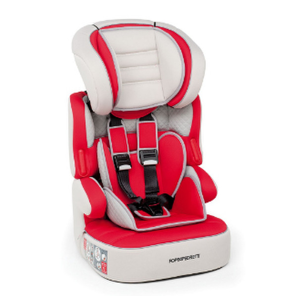 Foppapedretti 9700326600 1-2-3 (9 - 36 kg; 9 Monate - 12 Jahre) Grau, Rot Autositz für Babys