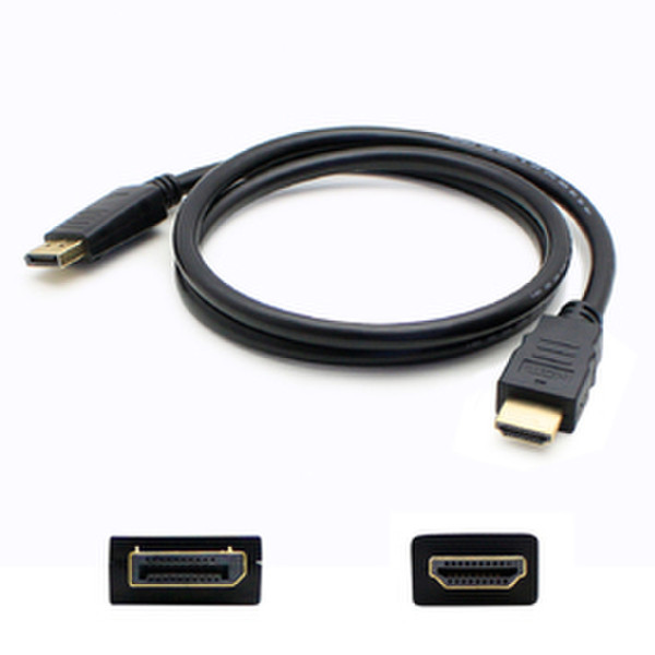 Add-On Computer Peripherals (ACP) DISPORT2HDMIMM6F 1.83m DisplayPort HDMI Schwarz Videokabel-Adapter