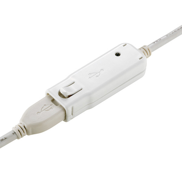 ROLINE USB 2.0 Active Repeater Cable for 12.04.1085 12 m Белый кабельный разъем/переходник