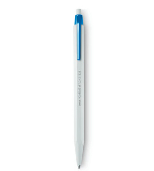 Caran d-Ache Eco Clip-on retractable ballpoint pen Blue 1pc(s)