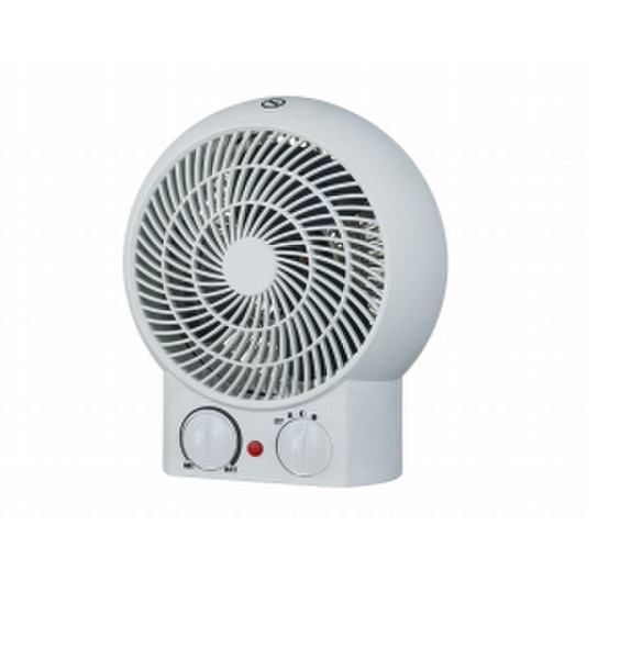 Kibernetik 018733 Для помещений Fan electric space heater 2000Вт Белый электрический обогреватель
