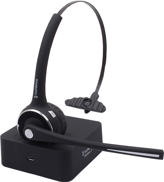 freeVoice FBT019M Head-band Binaural Bluetooth Black mobile headset