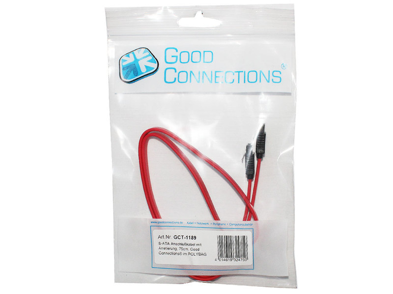 Alcasa GCT-1189 0.75m SATA SATA Red SATA cable