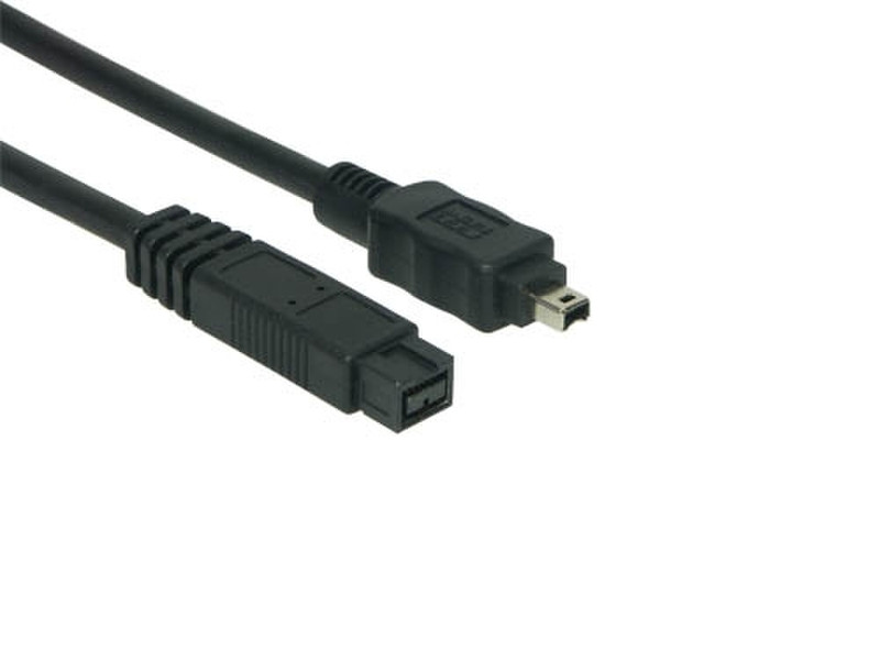 Alcasa GC-0851 1м 9-p 4-p Черный FireWire кабель