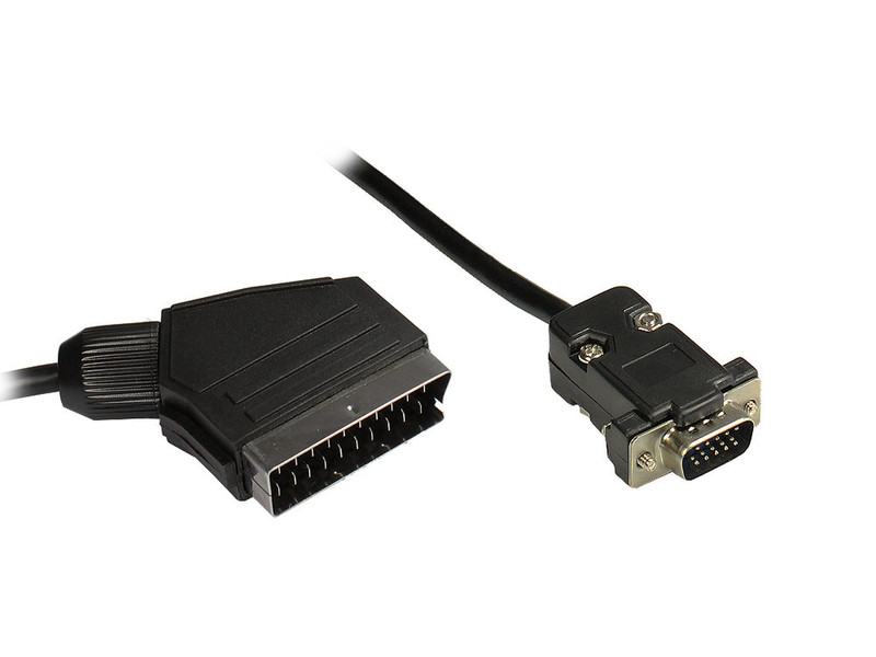 Alcasa 5565-050 5m SCART (21-pin) Black