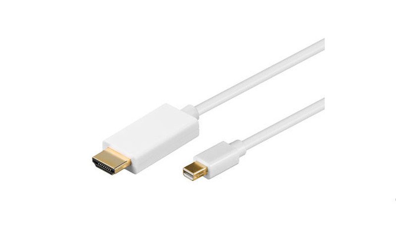 Alcasa GCT-0699 1м Mini DisplayPort HDMI Белый адаптер для видео кабеля