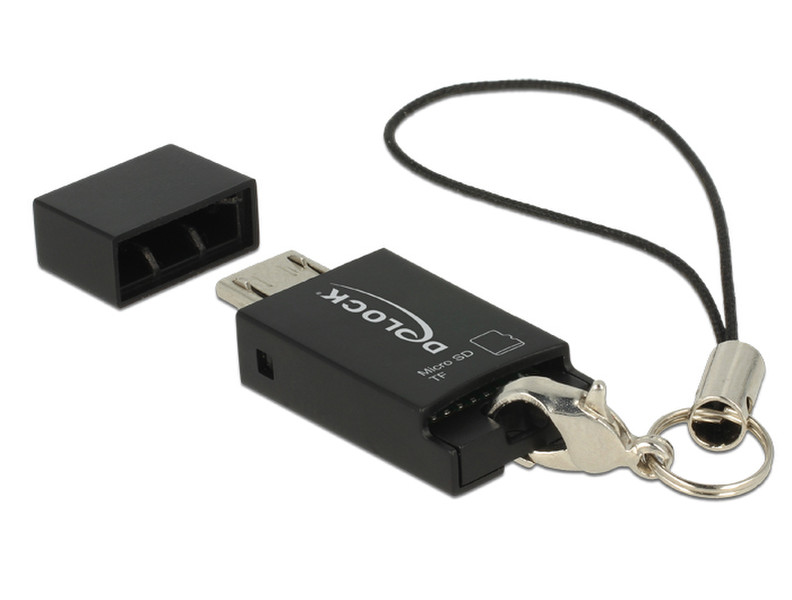 DeLOCK 91738 Micro-USB Schwarz Kartenleser