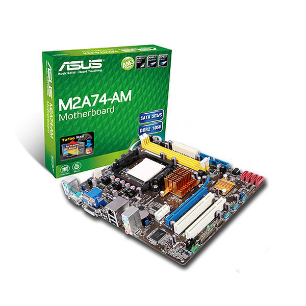 ASUS M2A74-AM AMD 740G Разъем AM3 uATX материнская плата