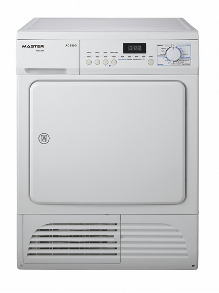 Master A203000388 Freestanding Front-load 8kg B White tumble dryer