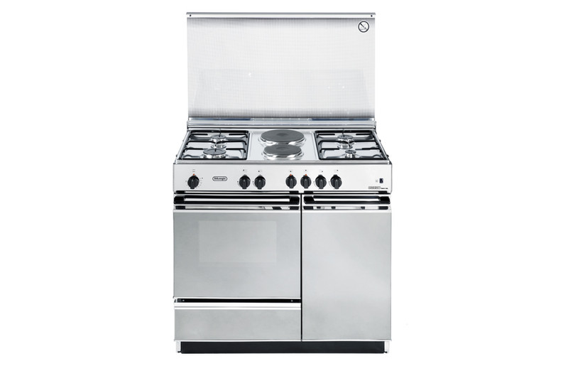DeLonghi SEX 8542 N Freestanding Combi hob B Stainless steel cooker