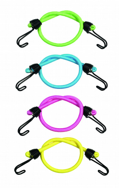 MASTER LOCK 25cm x 4mm Mini Twin Wire Bungee; 4-Pack