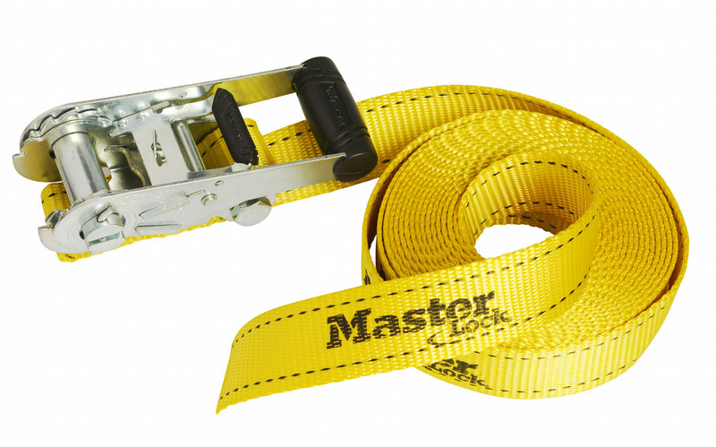 MASTER LOCK 6m x 35mm Endless Ratchet tie down; Yellow