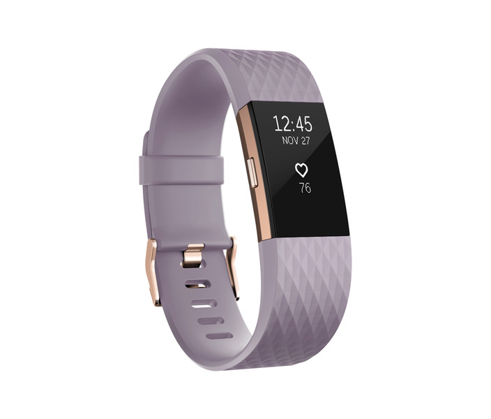 Fitbit Charge 2 Wristband activity tracker OLED Беспроводной Золотой, Лаванда