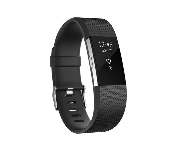 Fitbit Charge 2 Wristband activity tracker OLED Wireless Black,Silver