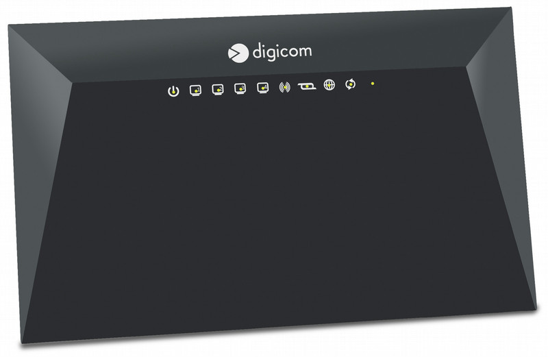 Digicom RVW300-K01 Single-band (2.4 GHz) Fast Ethernet Black