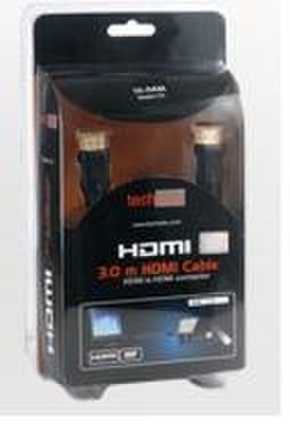 Techsolo TH-04M 3m HDMI HDMI Black HDMI cable