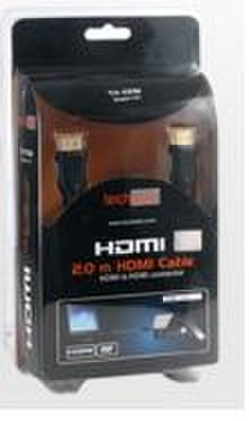 Techsolo TH-02M 2м HDMI HDMI Черный HDMI кабель