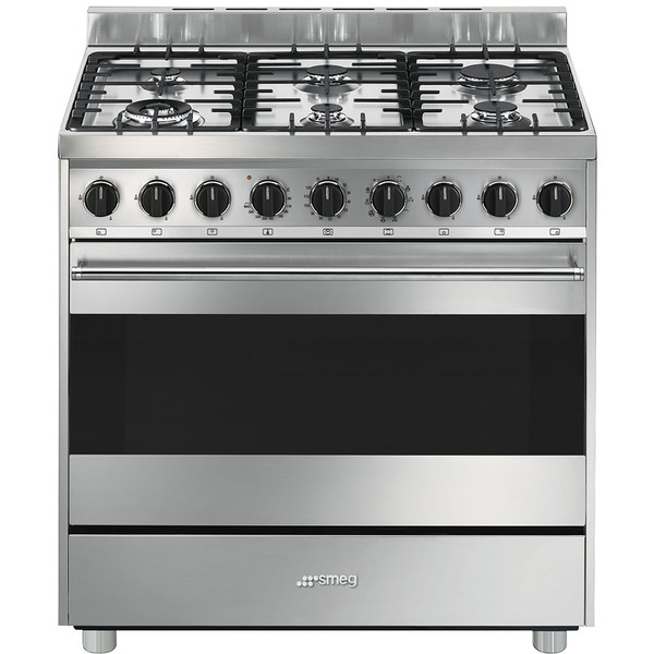 Smeg B9GMXI9 Freestanding Gas hob A Stainless steel cooker