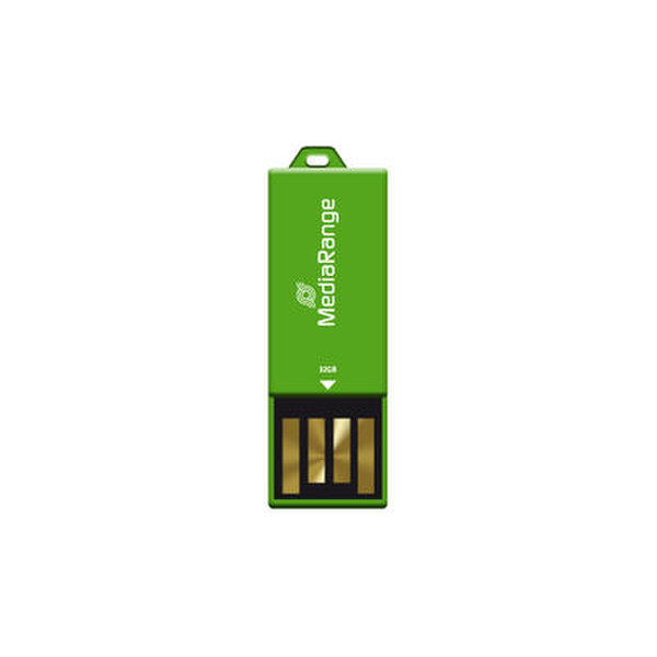 MediaRange MR977 32GB USB 2.0 Type-A Green USB flash drive