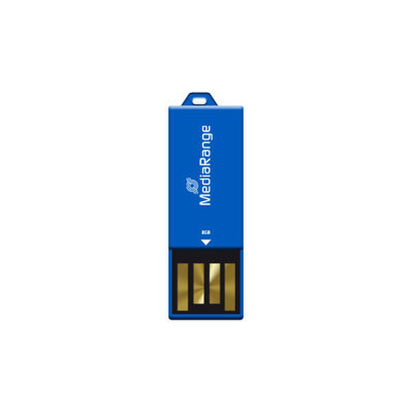 MediaRange MR975 8ГБ USB 2.0 Тип -A Синий USB флеш накопитель