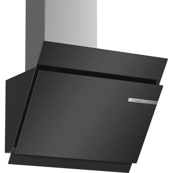 Bosch DWK67JM60 Настенный 730м³/ч A+ Черный, Нержавеющая сталь кухонная вытяжка