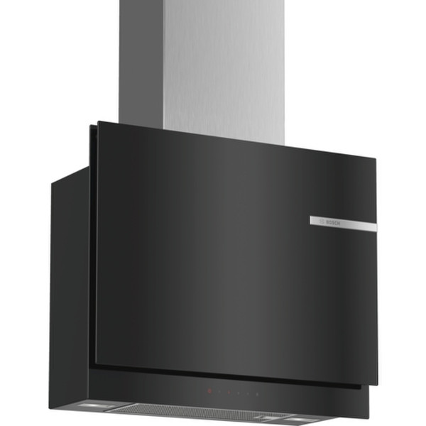 Bosch Serie 6 DWF67KM60 Настенный 710м³/ч A Черный, Нержавеющая сталь кухонная вытяжка