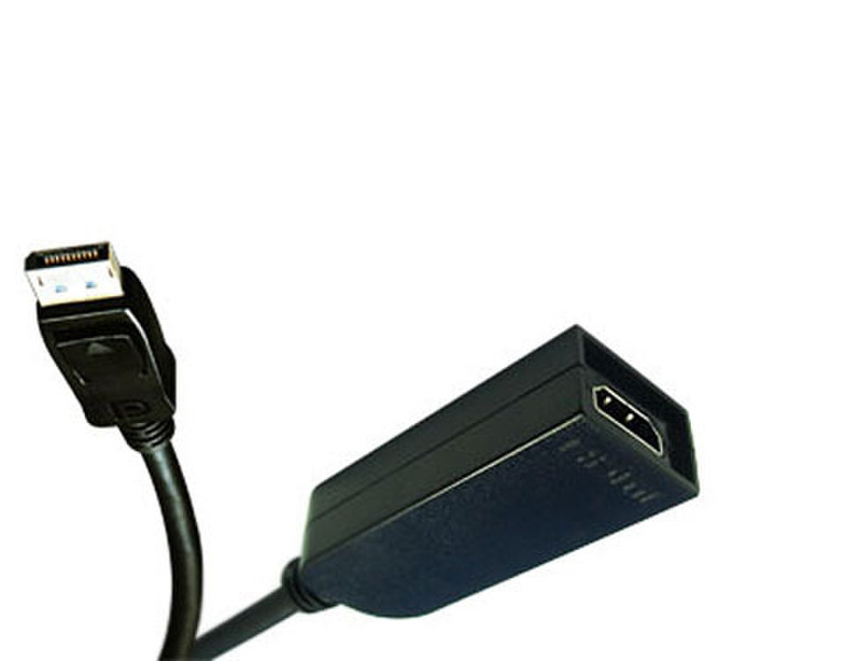 Jou Jye Computer Display Port, DP 20pins / HDMI - 0.2M DP 20pins HDMI Schwarz Kabelschnittstellen-/adapter