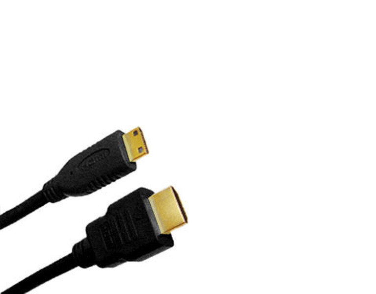 Jou Jye Computer HDMI / mini HDMI, plug 19p / mini plug 19p - 5.0M 3м Mini-HDMI HDMI Черный HDMI кабель